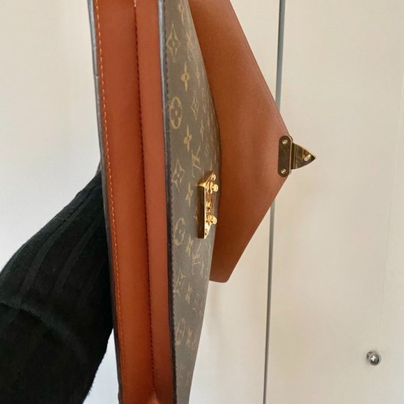 LOUIS VUITTON MONOGRAM BRIEFCASE HANDBAG SATCHEL - Picture 4 of 5